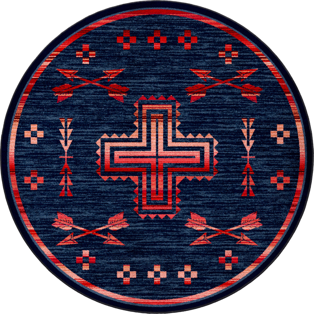 Image of an area rug, Shoot Me Straight - Power Red
