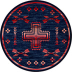 Image of an area rug, Shoot Me Straight - Power Red