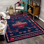Image of an area rug, Shoot Me Straight - Power Red