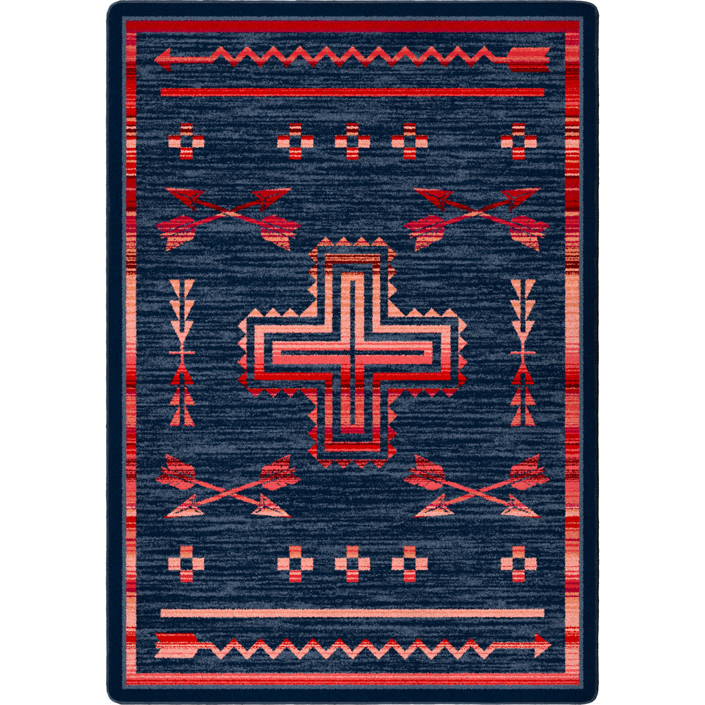 Image of an area rug, Shoot Me Straight - Power Red
