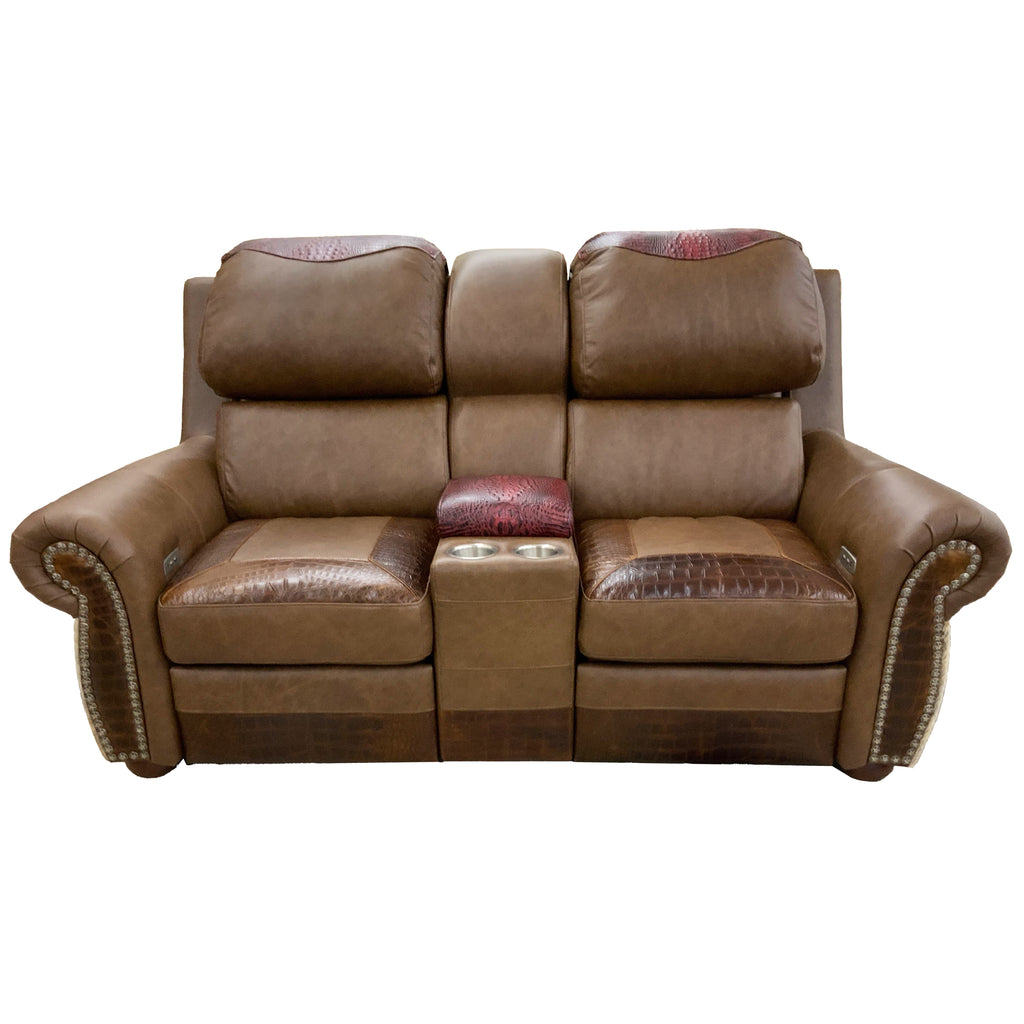 Silver City Theater Reclining Love Seat
