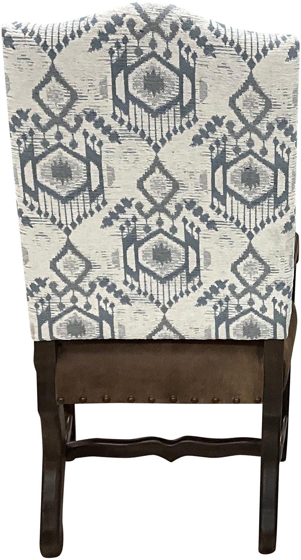 Western Leather & Southwestern Fabric Luxury Dining Chair
