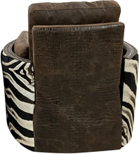 Load image into Gallery viewer, Cape Town Safari Exotic Western Zebra Leather Recliner