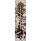 Image of an area rug, Splatter Cowhide - Denim