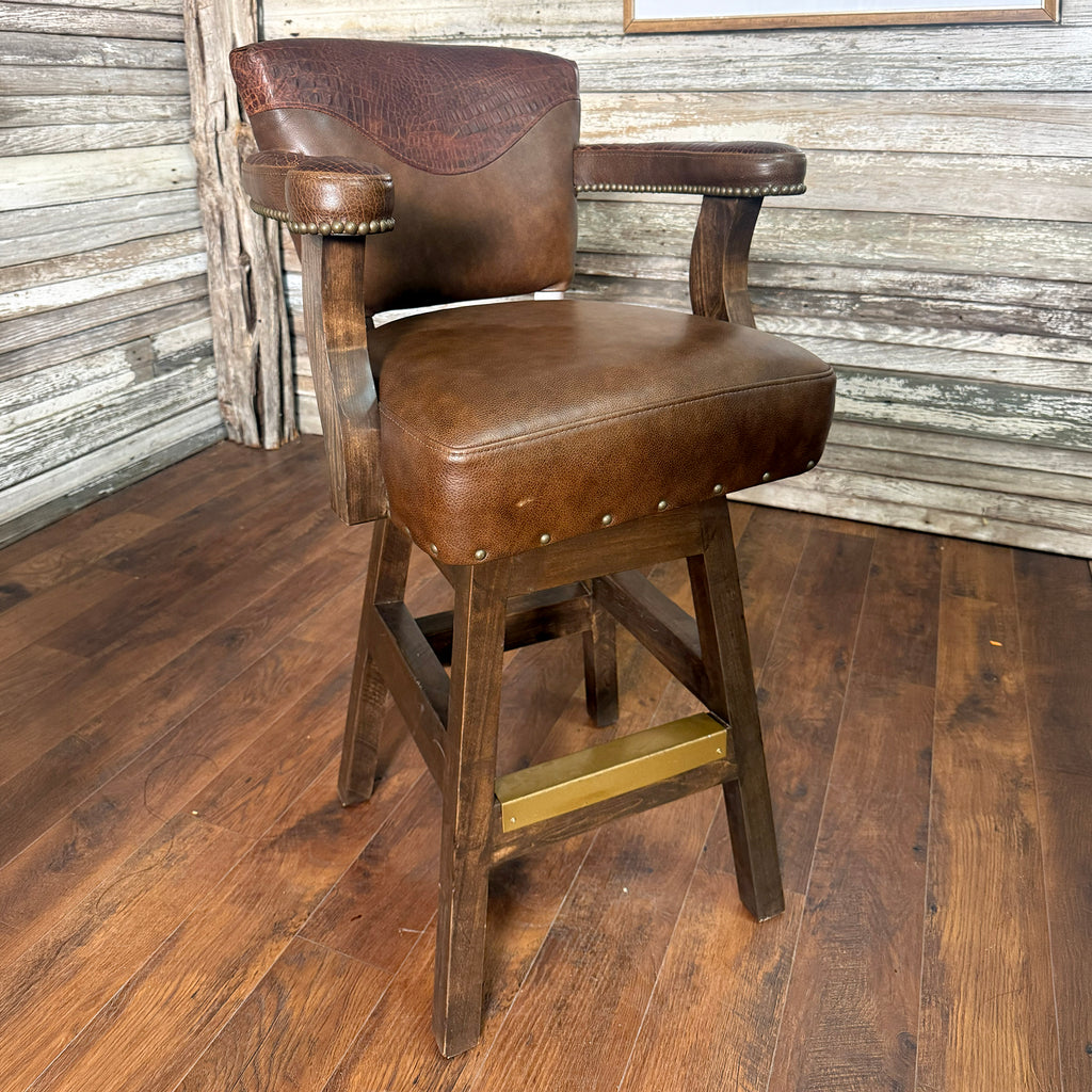 Springbuck Blue Springbok Barstool – Great Blue Heron Furniture