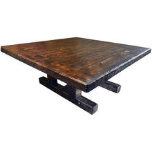 Load image into Gallery viewer, Custom Knotty Alder Square Western Farmhouse Dining Table