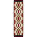 Image of an area rug, Starburst - Red