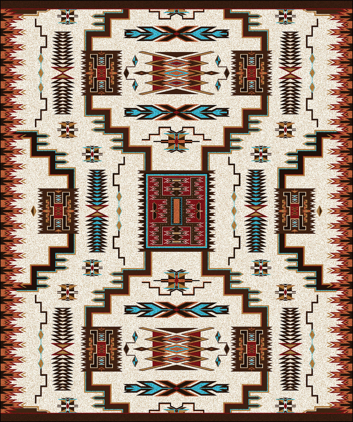 Image of an area rug, Storm Catcher - Rust
