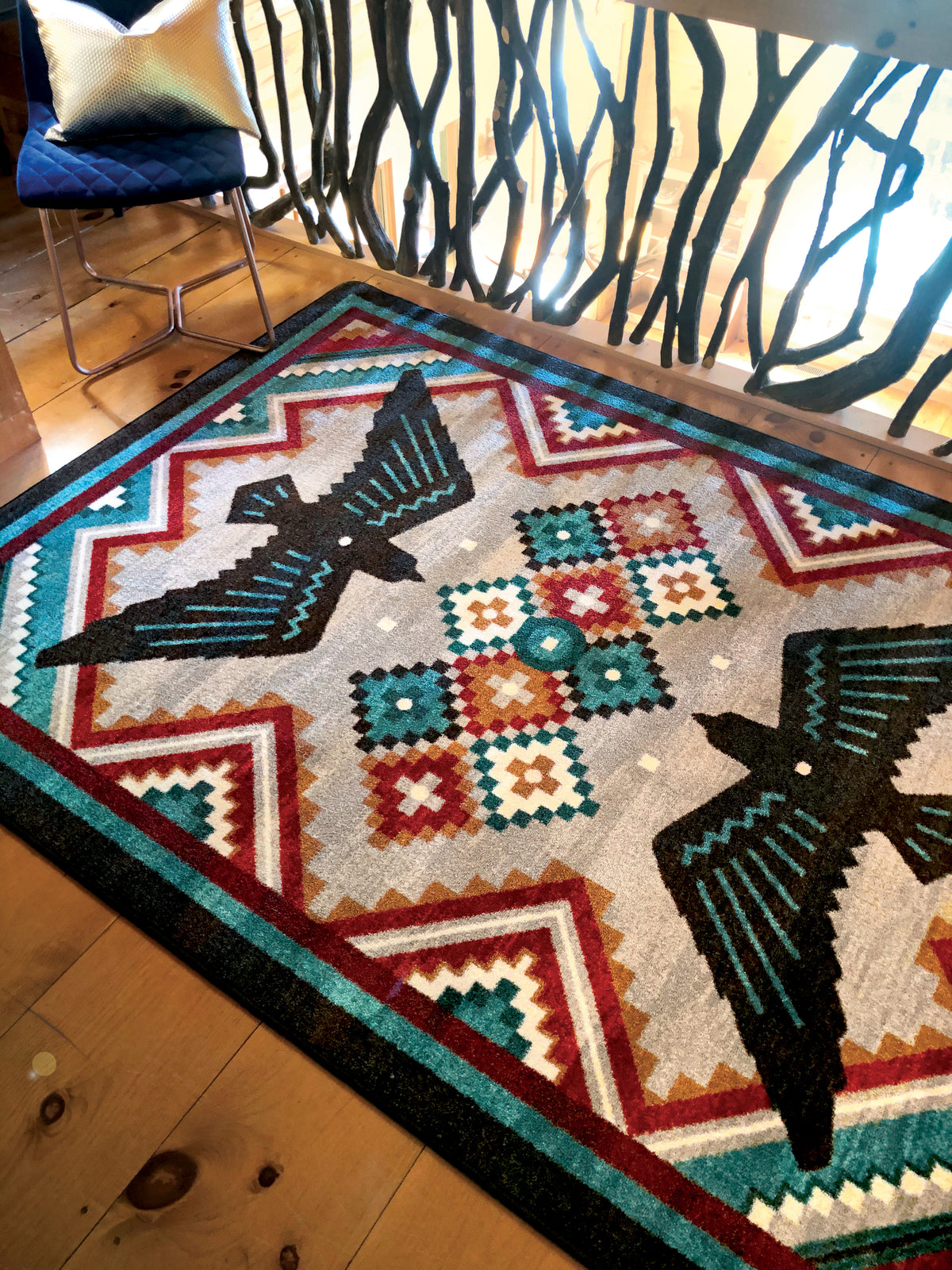 Image of an area rug, Sunset Dance OKA - Electric