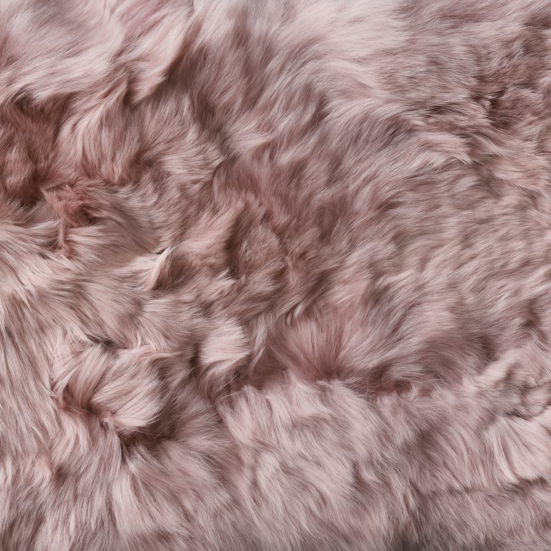 Lambskin or alpaca material swatch