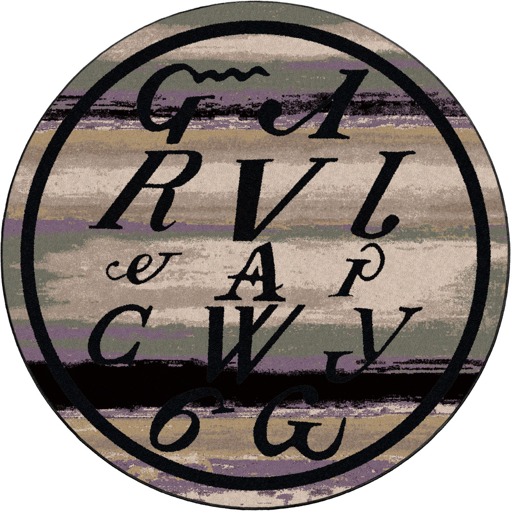 Image of an area rug, Syllabary - Multi