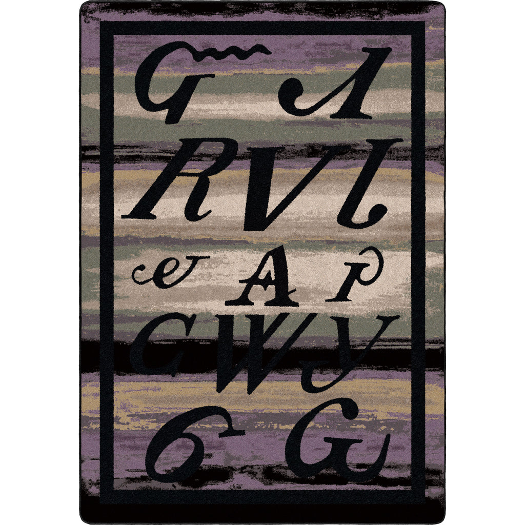 Image of an area rug, Syllabary - Multi