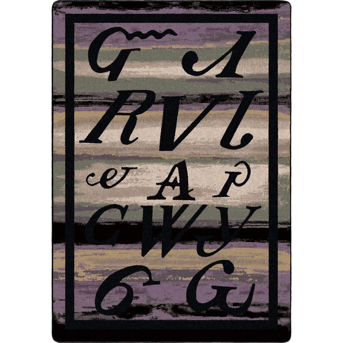 Image of an area rug, Syllabary - Multi