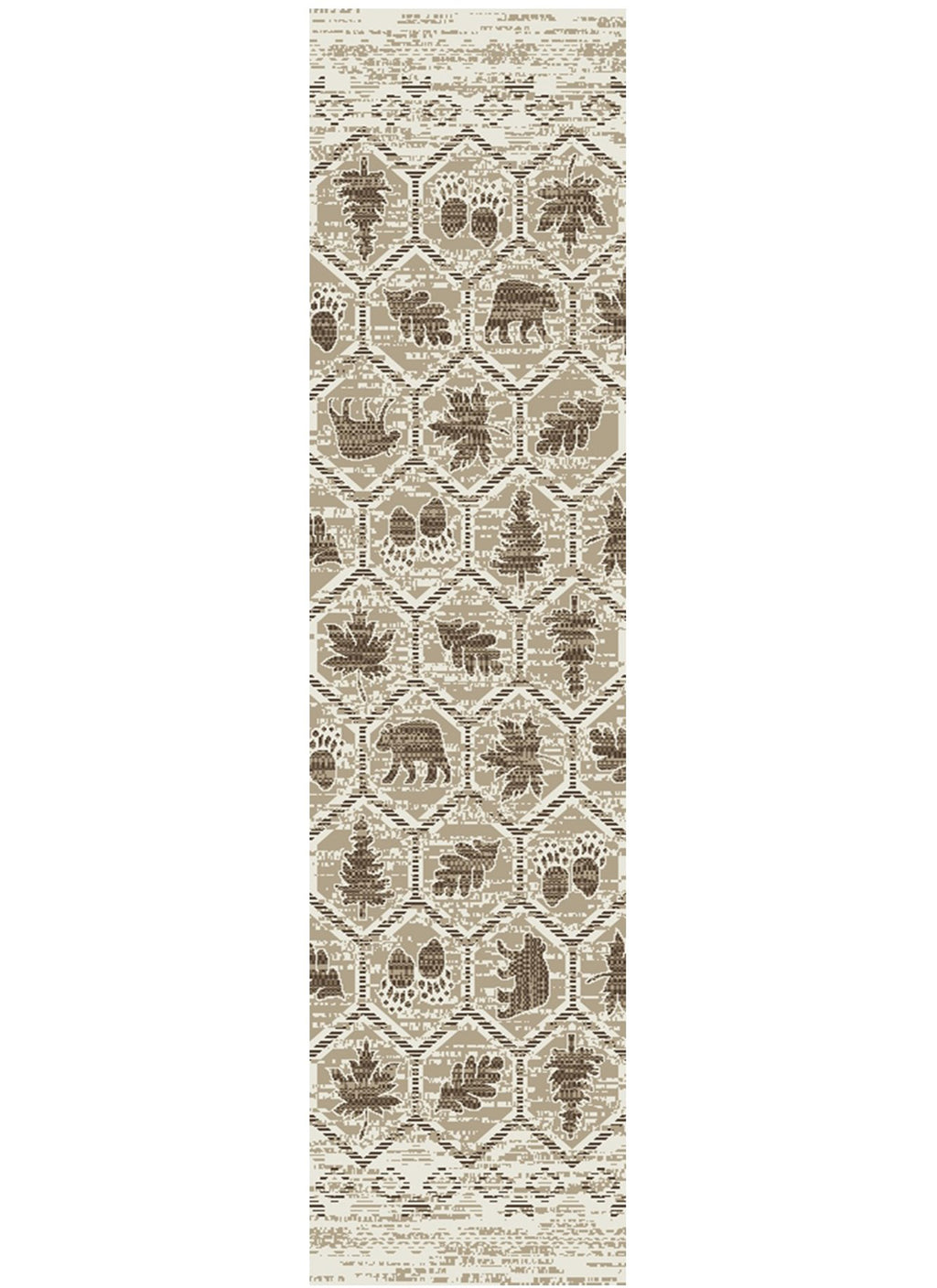 Tacoma Camp Creek Brown Area Rug