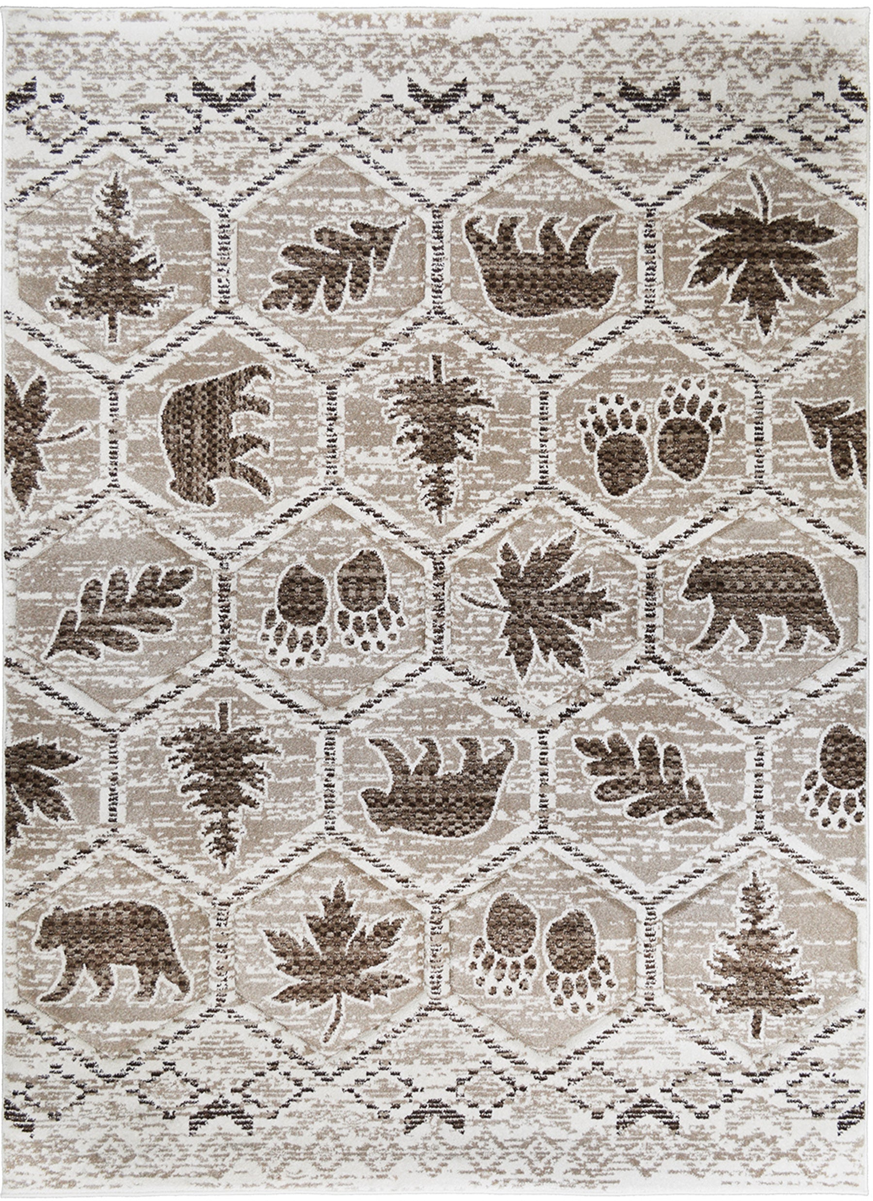 Tacoma Camp Creek Brown Area Rug