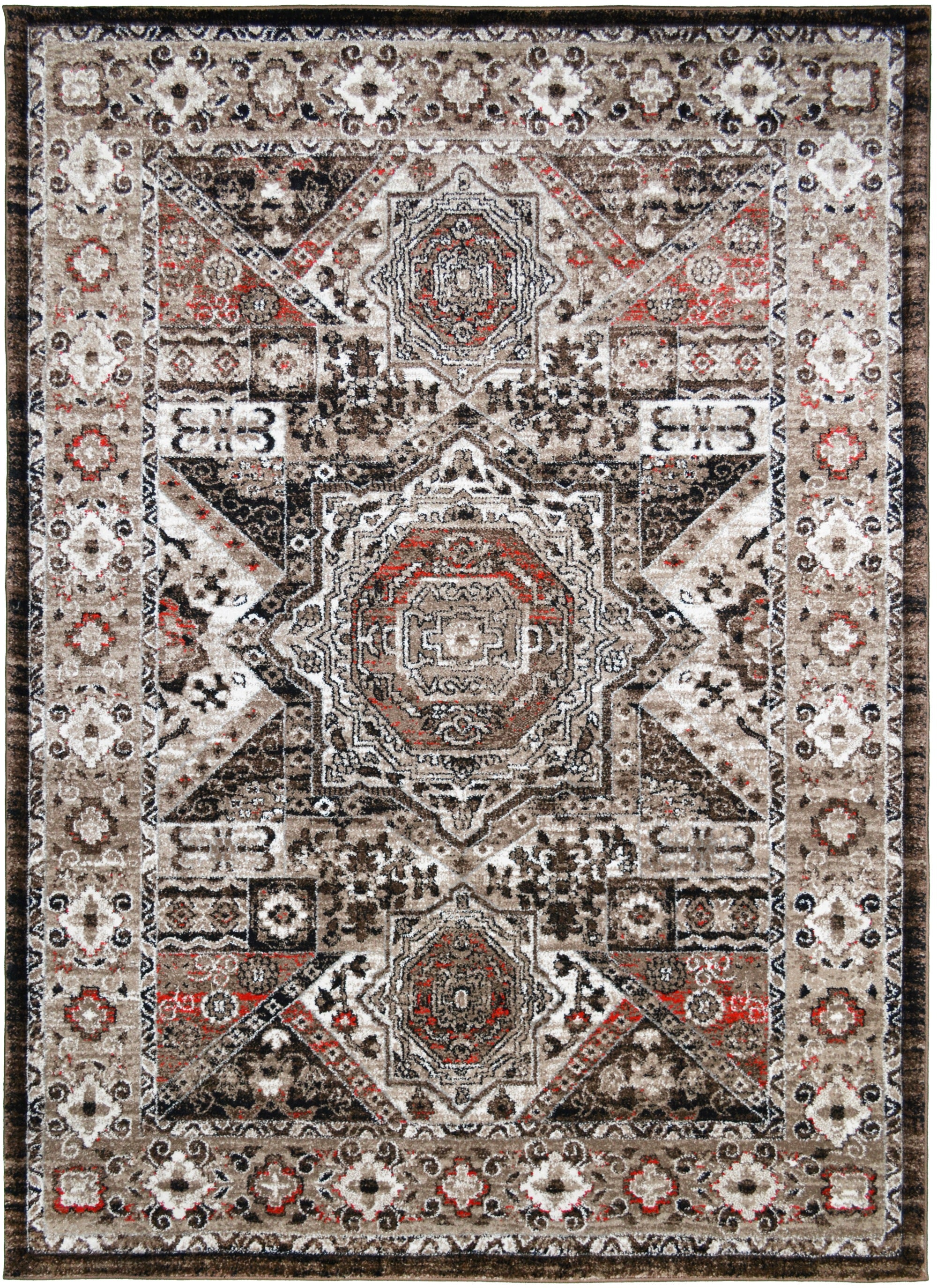 Tacoma Kershaw Brown Area Rug