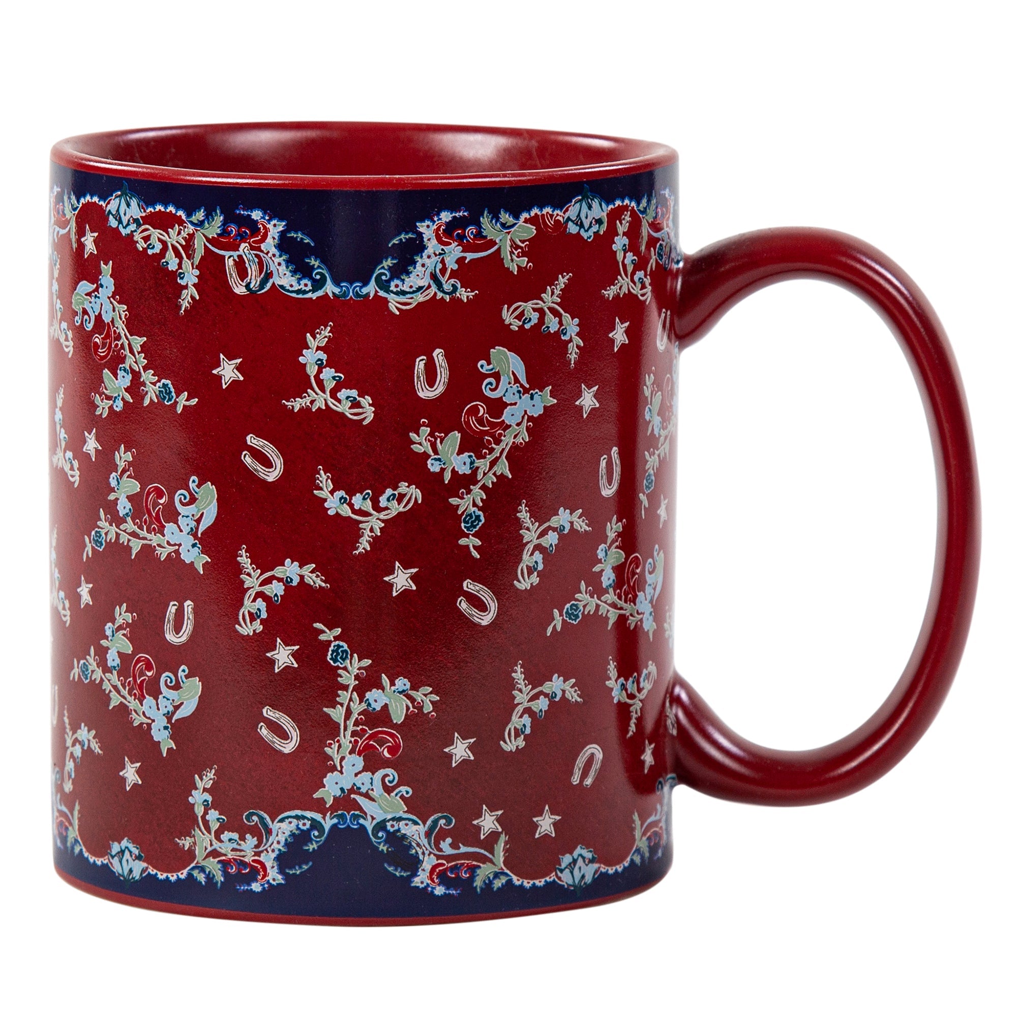 Patchwork Bandana Botanicals Mug, Set of 4 Mug Set