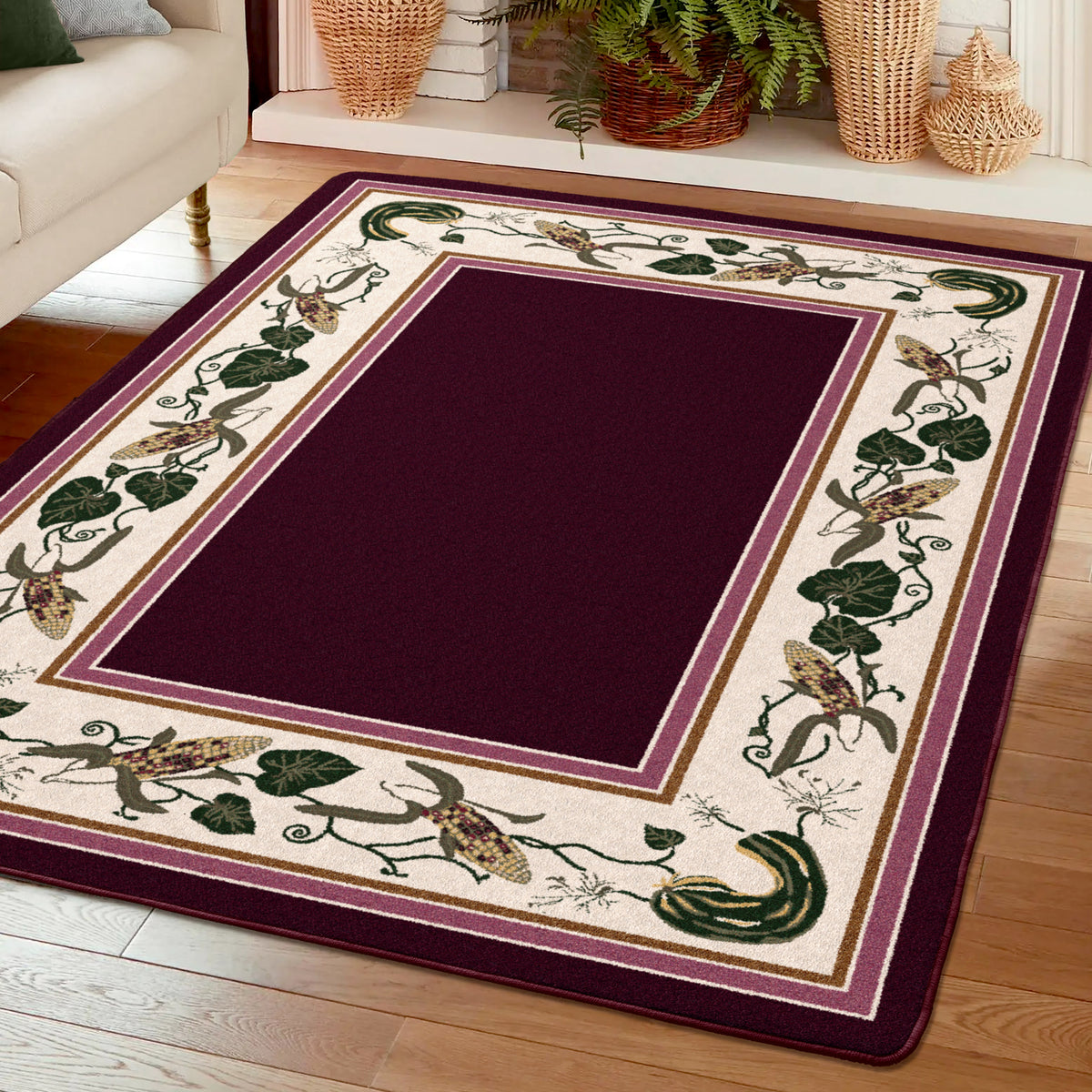 Image of an area rug, Three Sisters - Garnet