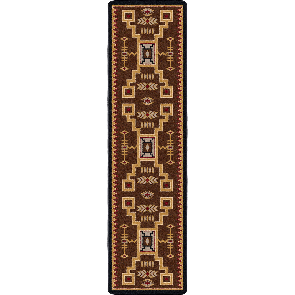Image of an area rug, Thunderstorm - Brown