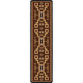 Image of an area rug, Thunderstorm - Brown