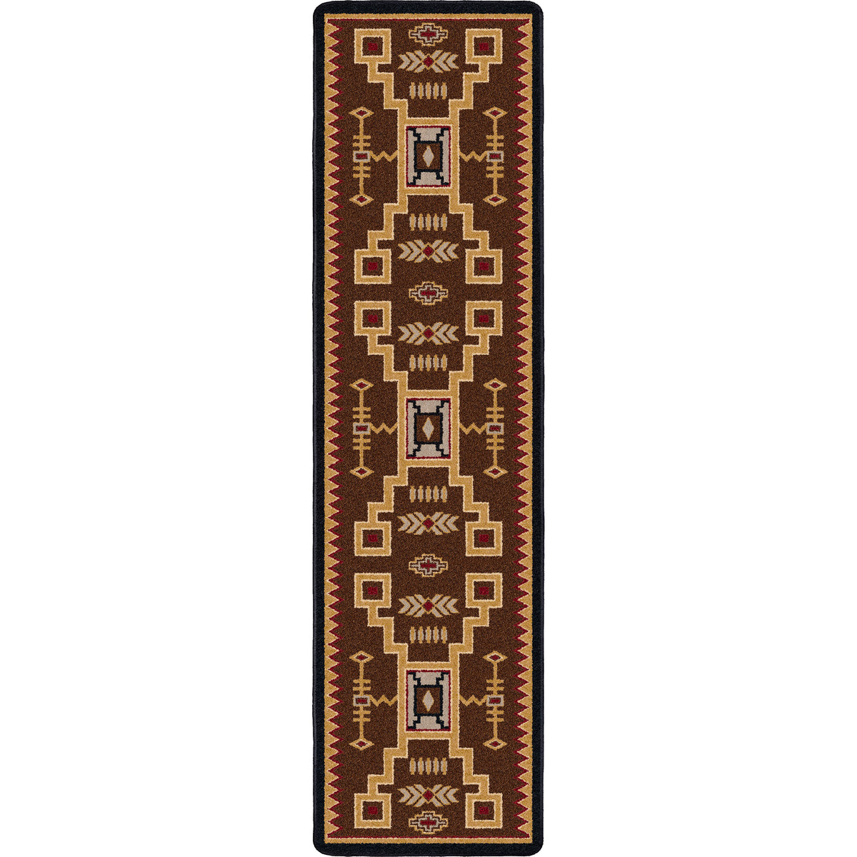 Image of an area rug, Thunderstorm - Brown