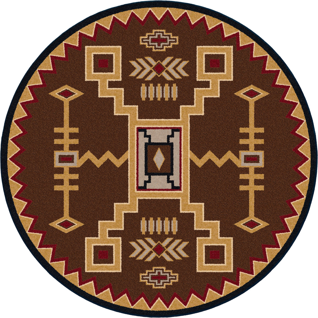 Image of an area rug, Thunderstorm - Brown