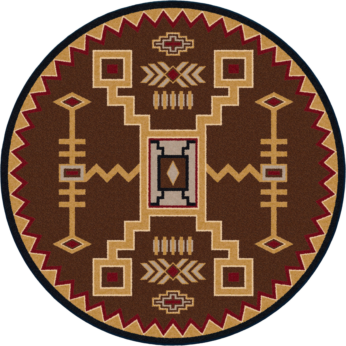 Image of an area rug, Thunderstorm - Brown