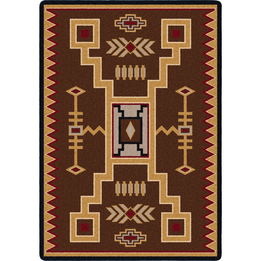 Image of an area rug, Thunderstorm - Brown