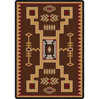 Image of an area rug, Thunderstorm - Brown