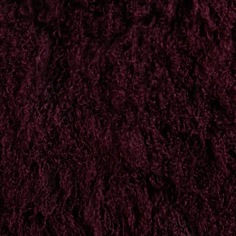 Lambskin or alpaca material swatch