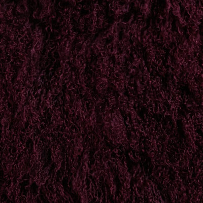 Lambskin or alpaca material swatch