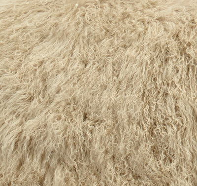 Lambskin or alpaca material swatch