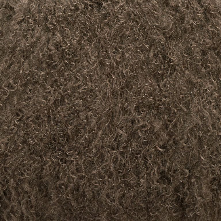 Lambskin or alpaca material swatch