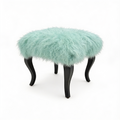 Tibetan Sheep Foot Stool - Aqua