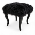 Tibetan Sheep Foot Stool - Black