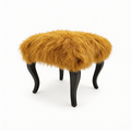 Tibetan Sheep Foot Stool - Mustard