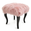 Tibetan Sheep Foot Stool - Blush Ottomans