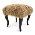 Tibetan Sheep Foot Stool - Champagne Ottomans
