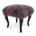 Tibetan Sheep Foot Stool - Mauve Ottomans