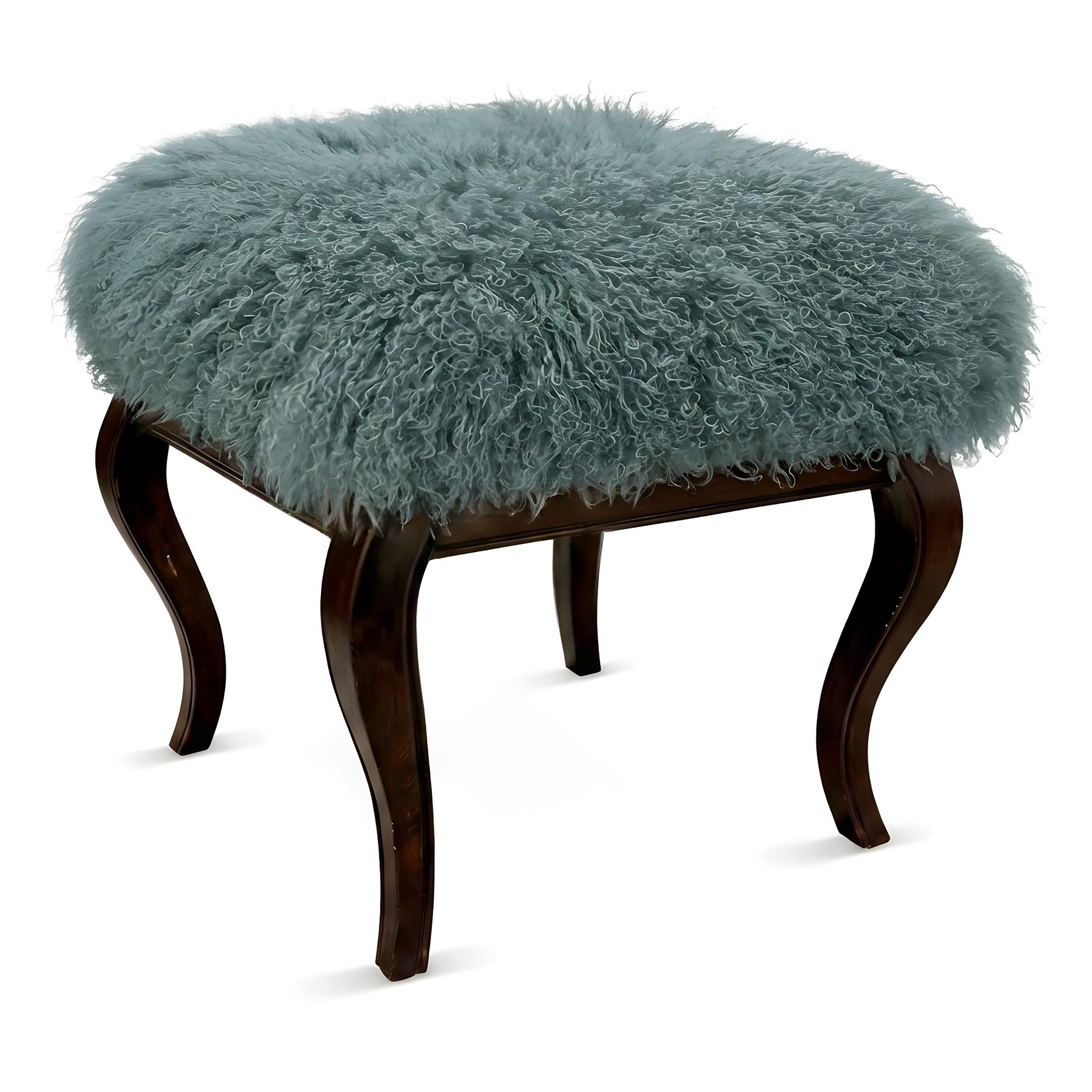 Tibetan Sheep Foot Stool - Seafoam Ottomans