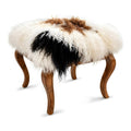Tibetan Sheep Foot Stool - Tricolor Ottomans