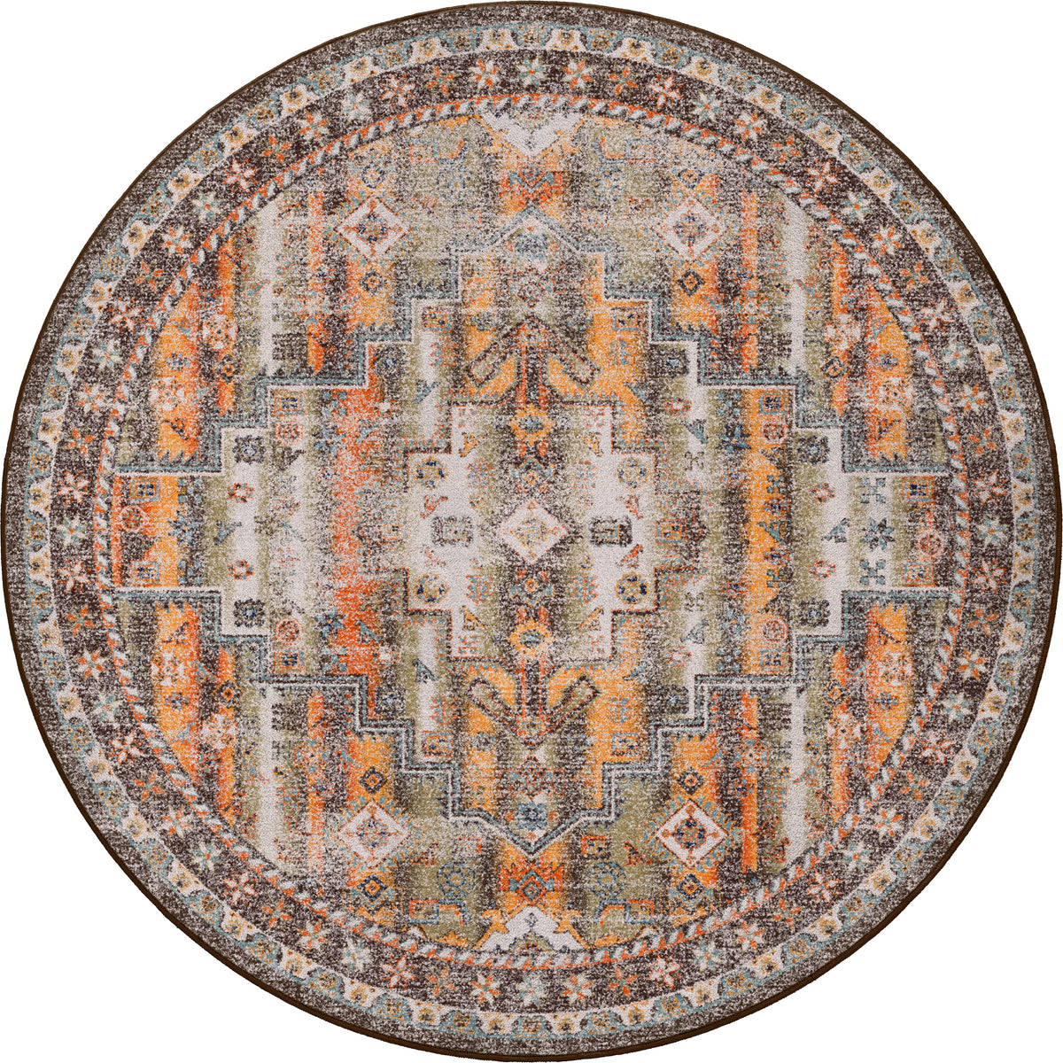 Image of an area rug, Torn - Old World Tones
