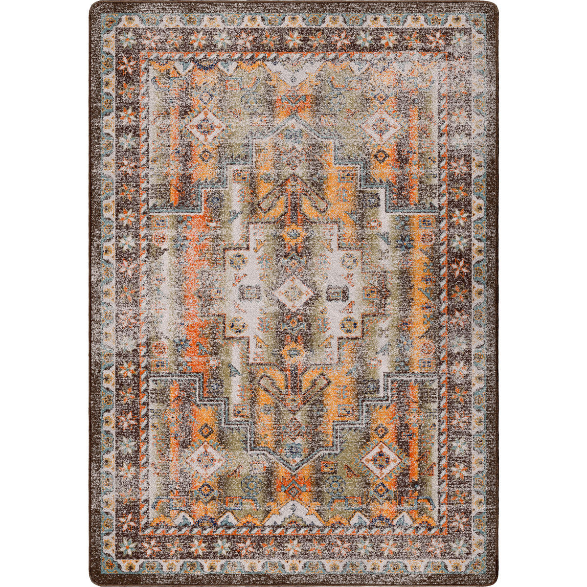 Image of an area rug, Torn - Old World Tones