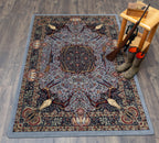 Image of an area rug, Trophy Room - Blue