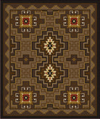 Image of an area rug, Two Sisters - Chestnut