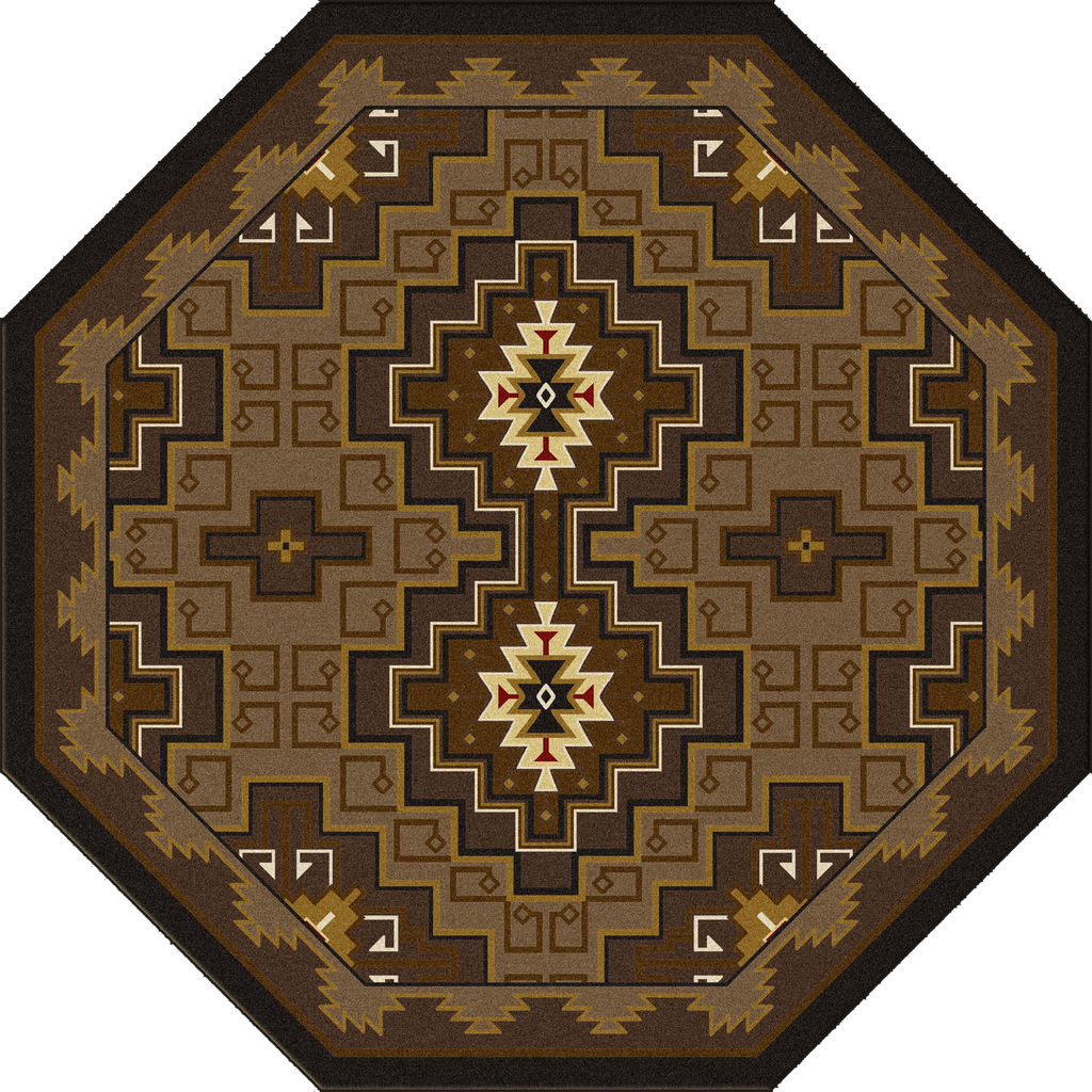 Image of an area rug, Two Sisters - Chestnut