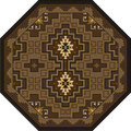 Image of an area rug, Two Sisters - Chestnut
