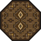 Image of an area rug, Two Sisters - Chestnut