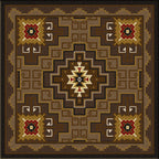 Image of an area rug, Two Sisters - Chestnut