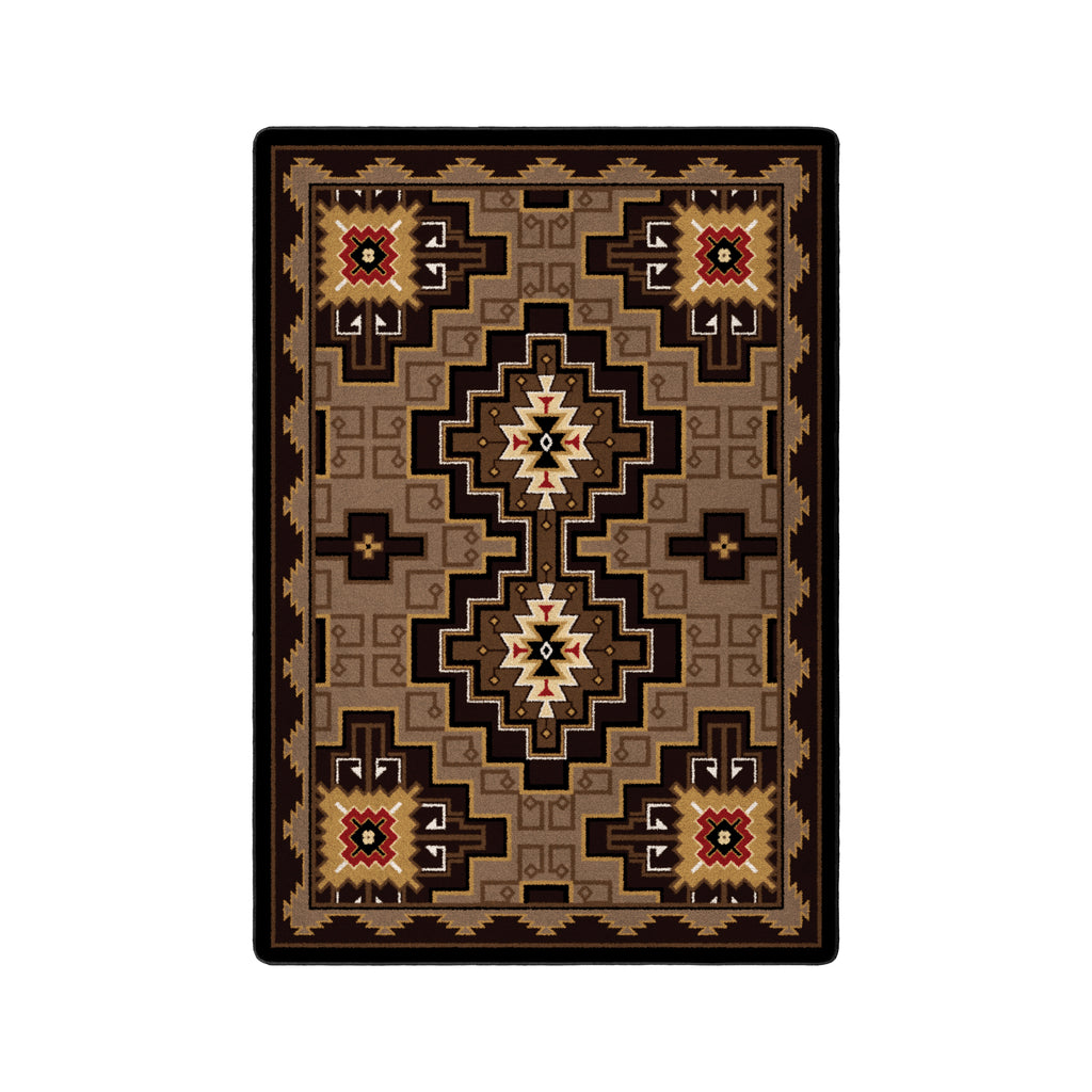 Image of an area rug, Two Sisters - Chestnut
